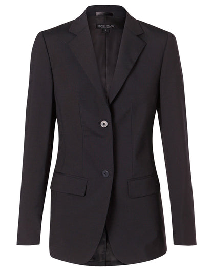 [M9200] Women's Stretch Wool Blend Mid Length Jacket