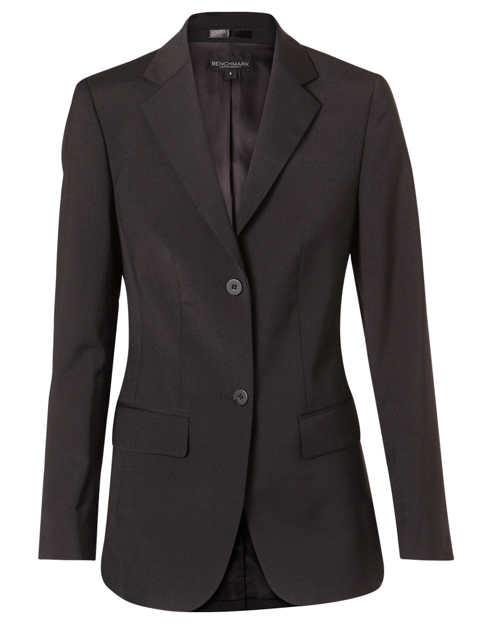 [M9200] Women's Stretch Wool Blend Mid Length Jacket