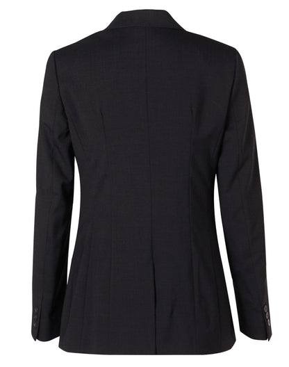 [M9200] Women's Stretch Wool Blend Mid Length Jacket