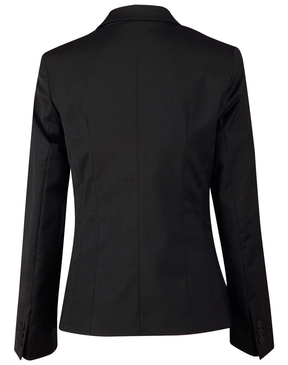 [M9201] Ladies' Wool Blend Stretch One Button Cropped Jacket