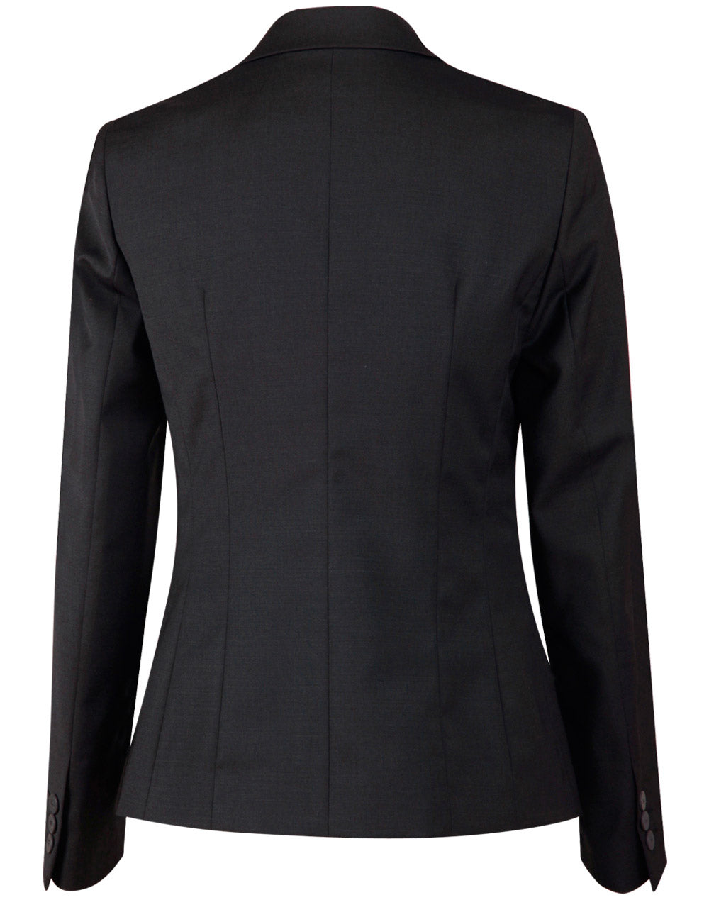 [M9201] Ladies' Wool Blend Stretch One Button Cropped Jacket
