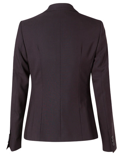 [M9205] Women's One Button Cropped Jacket in Poly/Viscose Stretch