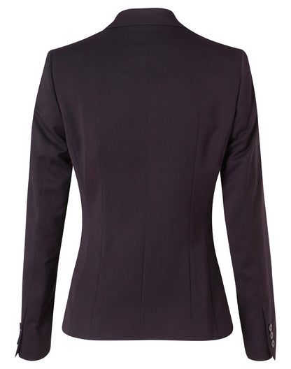 [M9205] Women's One Button Cropped Jacket in Poly/Viscose Stretch