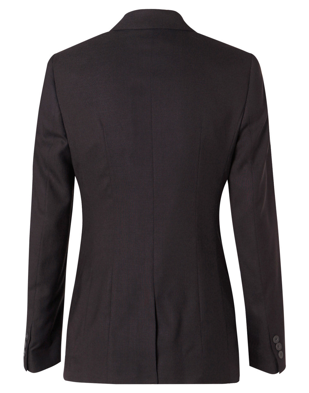 [M9206] Women's Two Buttons Mid Length Jacket in Poly/Viscose Stretch