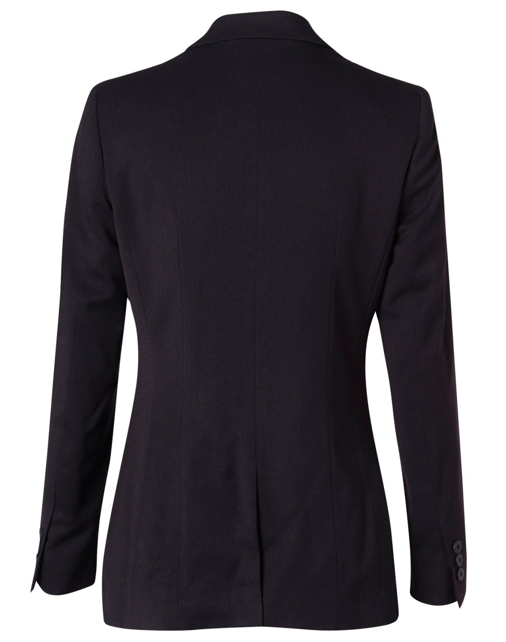 [M9206] Women's Two Buttons Mid Length Jacket in Poly/Viscose Stretch