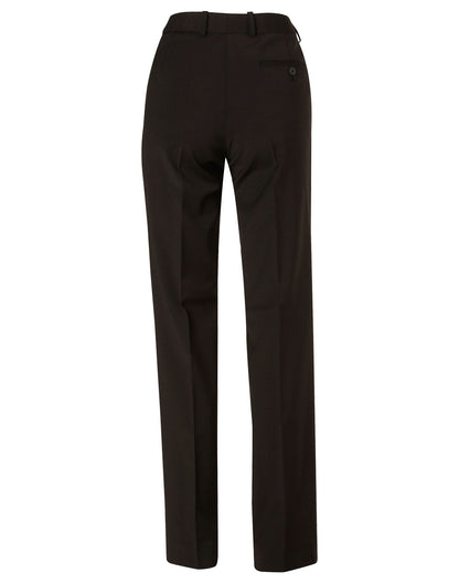 [M9400] Women's Slim Leg Flexi Waist Pants in Wool Stretch