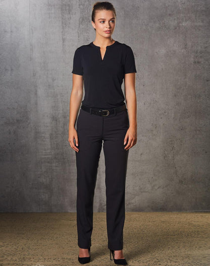 [M9440] Women's Flexi Waist Utility Pants in Poly/Viscose Stretch