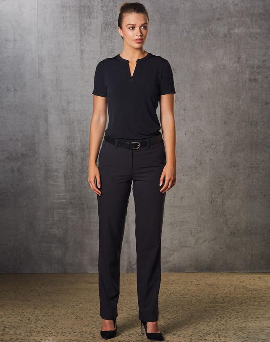 [M9440] Women's Flexi Waist Utility Pants in Poly/Viscose Stretch