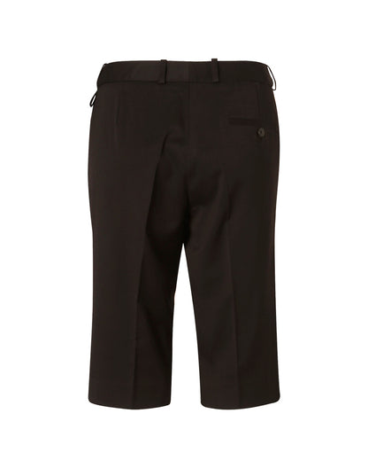 [M9441] Women's Knee Length Flexi Waist Shorts in Poly/Viscose Stretch