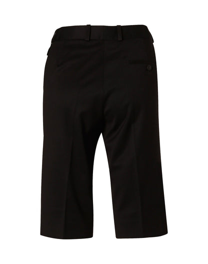 [M9441] Women's Knee Length Flexi Waist Shorts in Poly/Viscose Stretch