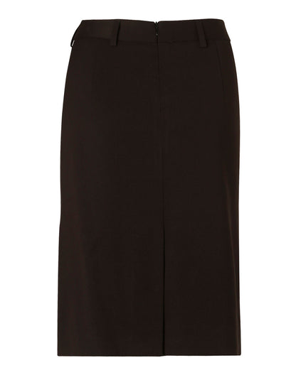 [M9471] Women's Mid Length Lined Pencil Skirt in Poly/Viscose Stretch