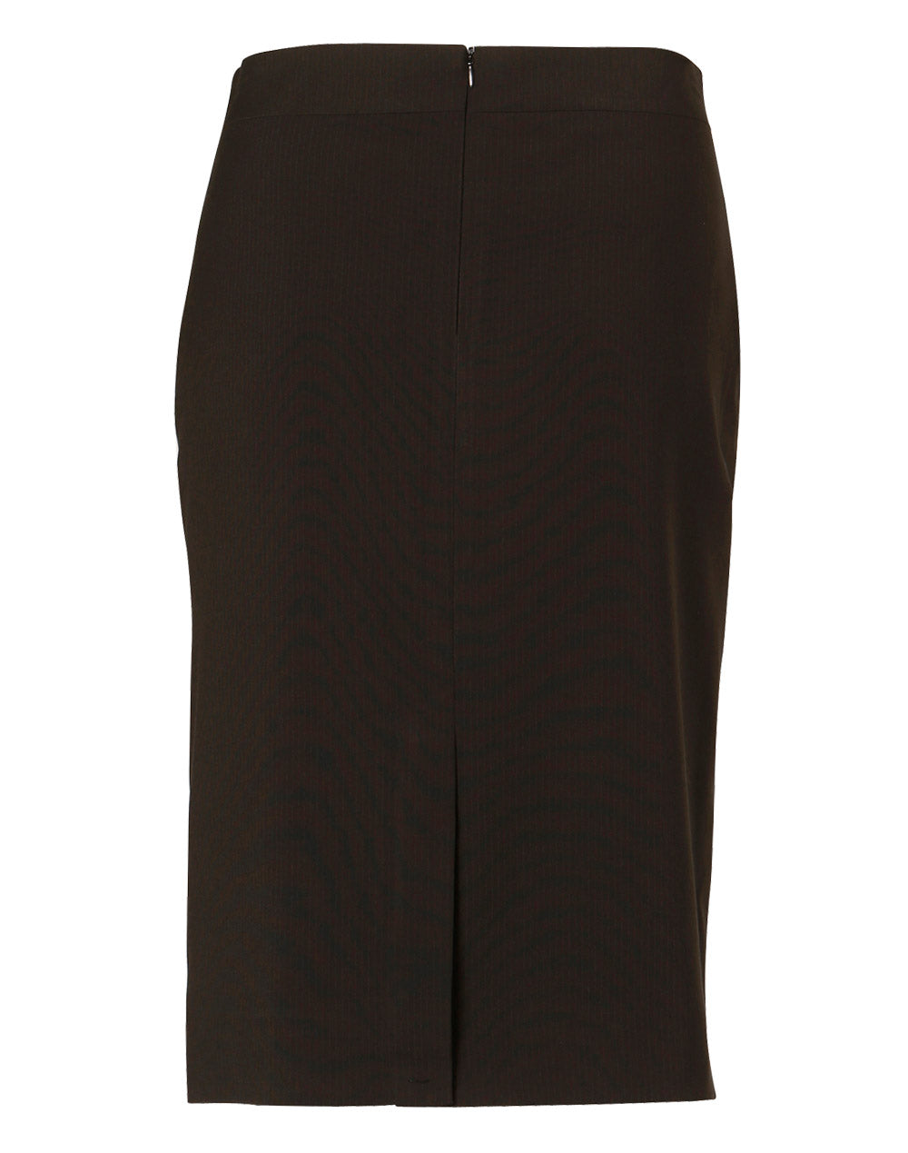 [M9472] Women's Mid Length Lined Pencil Skirt in Poly/Viscose Stretch Stripe