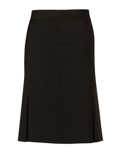 [M9473] Women’s Pleated Skirt in Wool Stretch