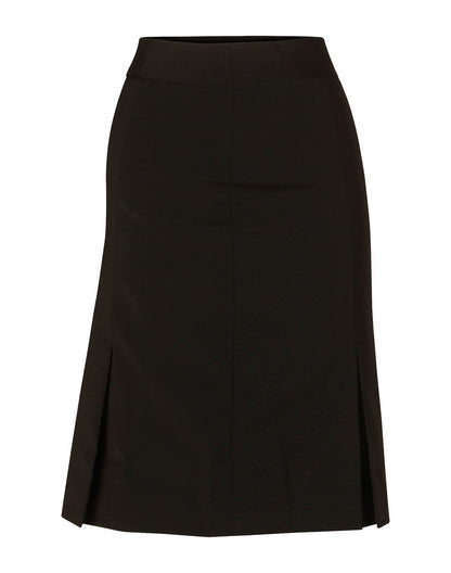 [M9473] Women’s Pleated Skirt in Wool Stretch