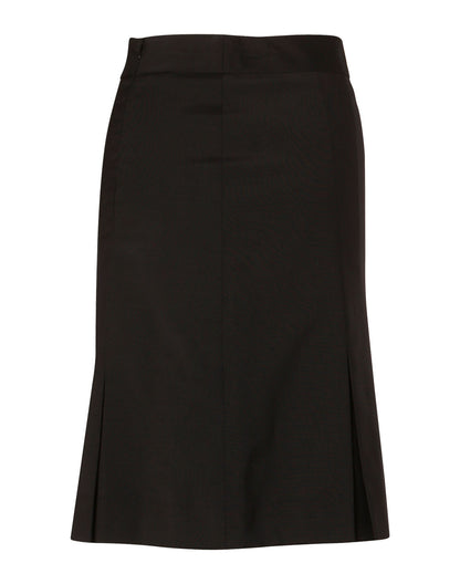 [M9473] Women’s Pleated Skirt in Wool Stretch