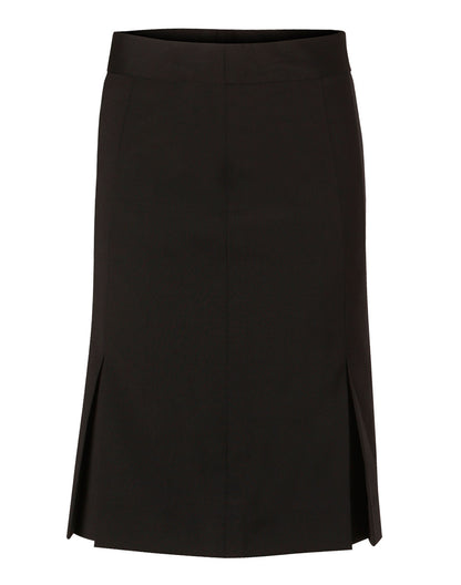 [M9473] Women’s Pleated Skirt in Wool Stretch