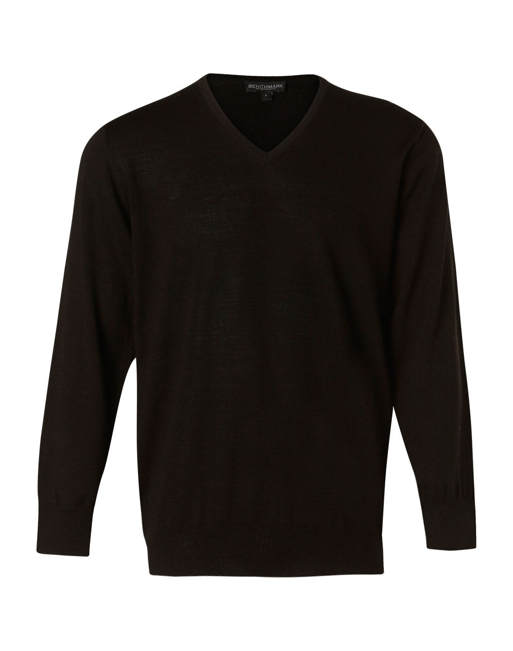 [M9502] Men's 100% Merino Wool V Neck L/S Sweater