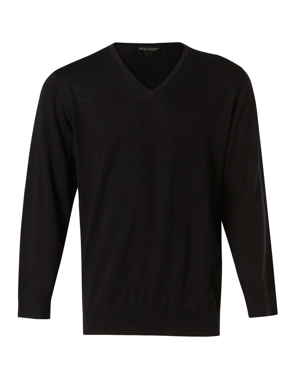 [M9502] Men's 100% Merino Wool V Neck L/S Sweater