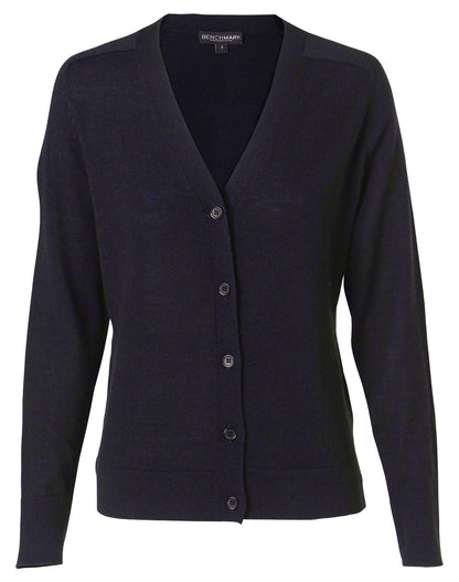 [M9602] Women's 100% Merino Wool L/S Cardigan