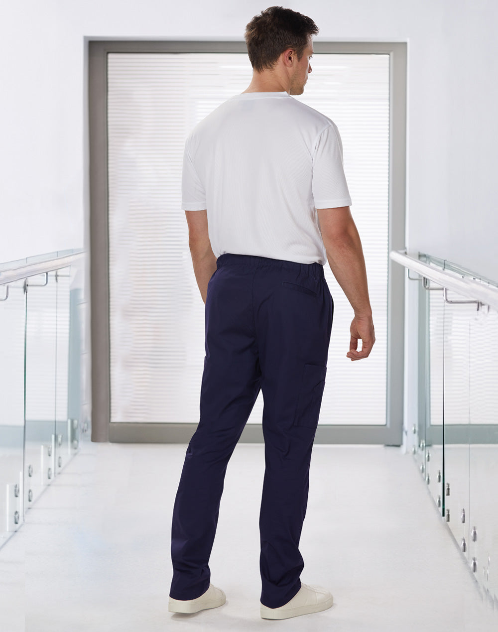 [M9710] Men's Solid Colour Scrub Pants