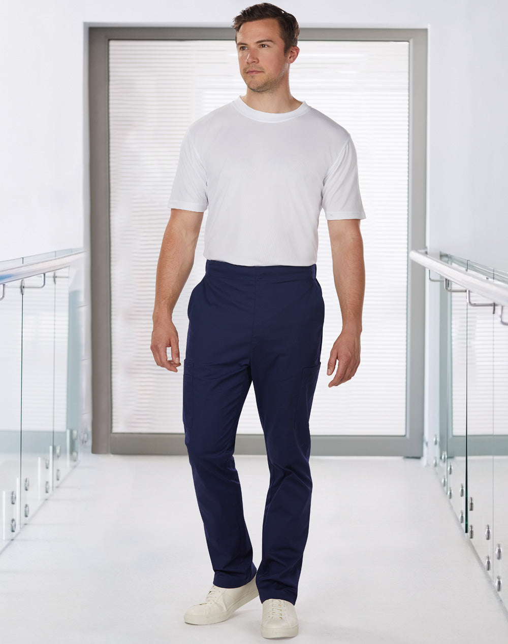 [M9710] Men's Solid Colour Scrub Pants