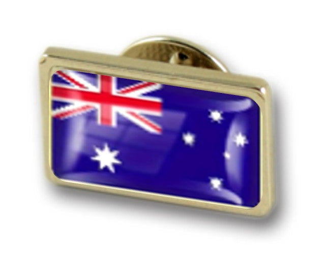 Small rectangle metal lapel pins with doming