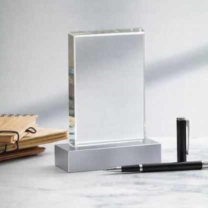 Hi-Rise Glass And Metal Trophy