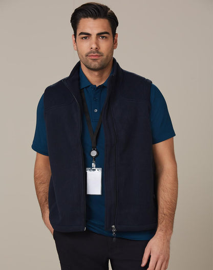 [PF09] Man's bonded polar fleece vest