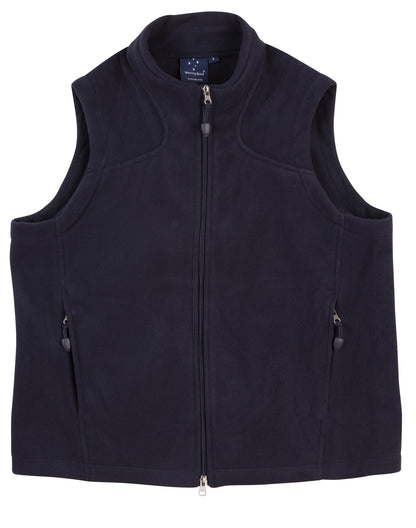 [PF09] Man's bonded polar fleece vest