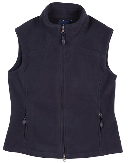 [PF10] Ladies' bonded polar fleece vest
