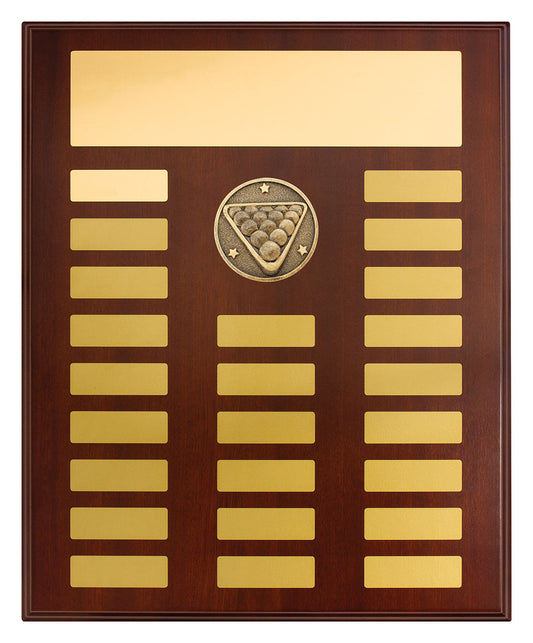 Perpetual Plaque - Pool / Snooker