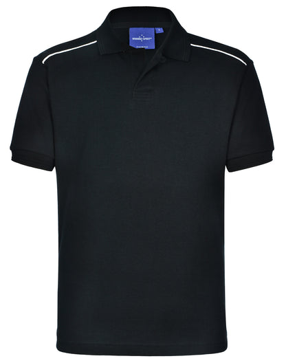 [PS25] Men's pure cotton contrast piping