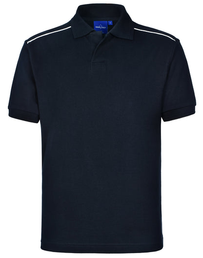 [PS25] Men's pure cotton contrast piping