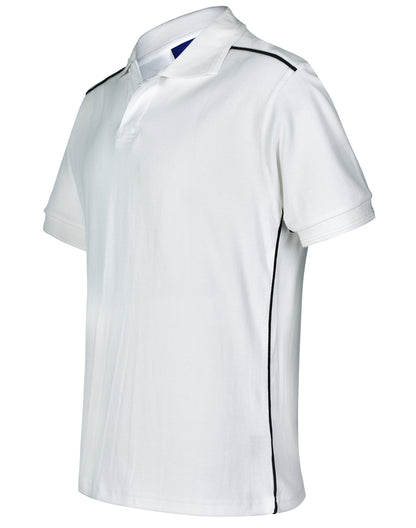 [PS25] Men's pure cotton contrast piping
