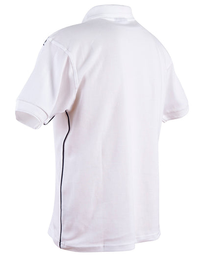 [PS25] Men's pure cotton contrast piping