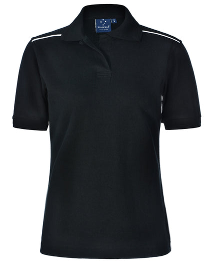 [PS26] ladies' pure cotton contrast piping