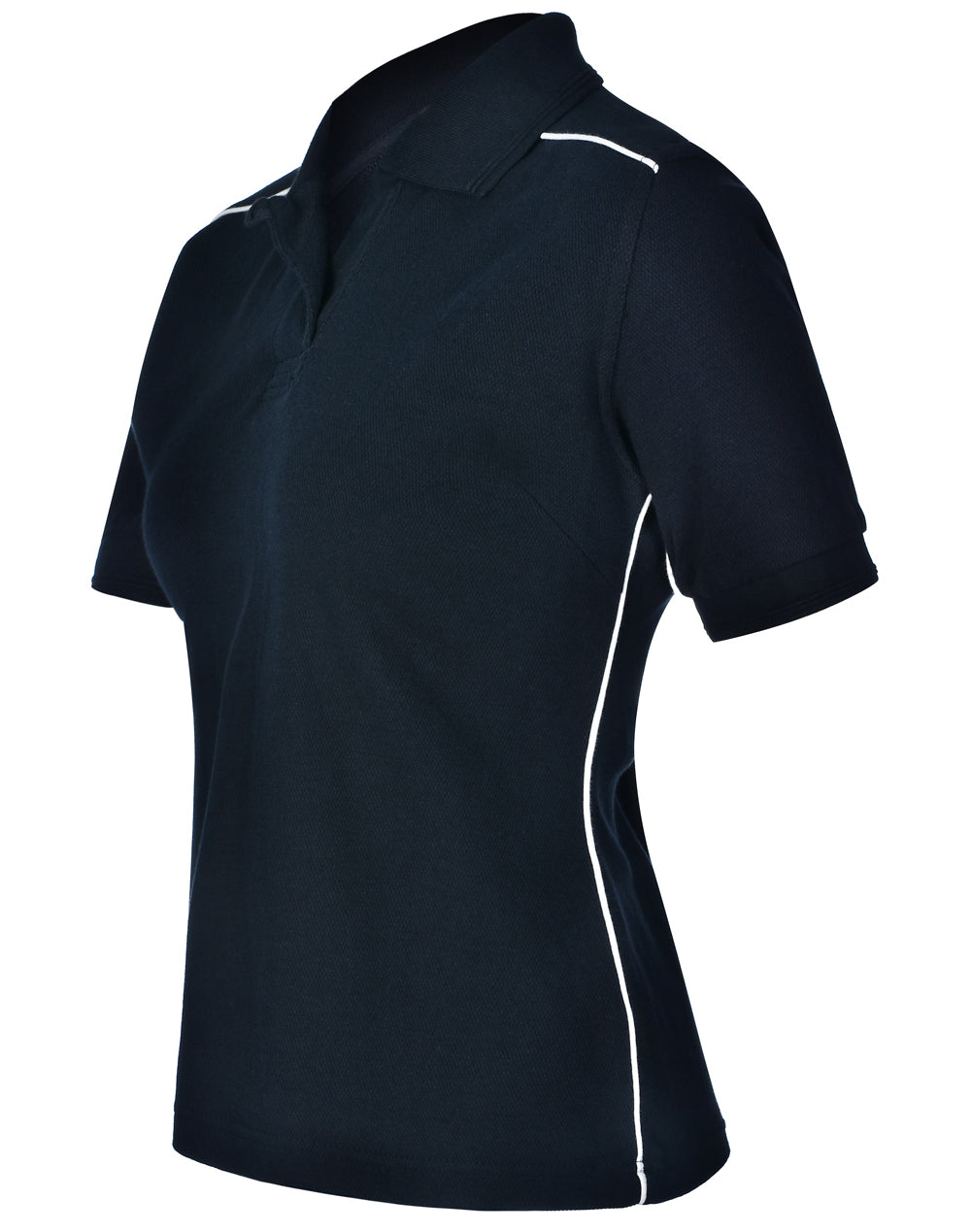 [PS26] ladies' pure cotton contrast piping