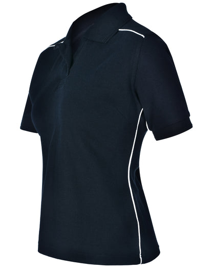[PS26] ladies' pure cotton contrast piping