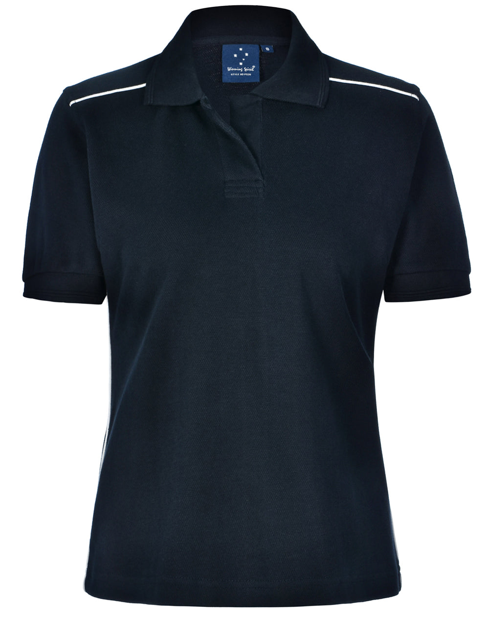 [PS26] ladies' pure cotton contrast piping