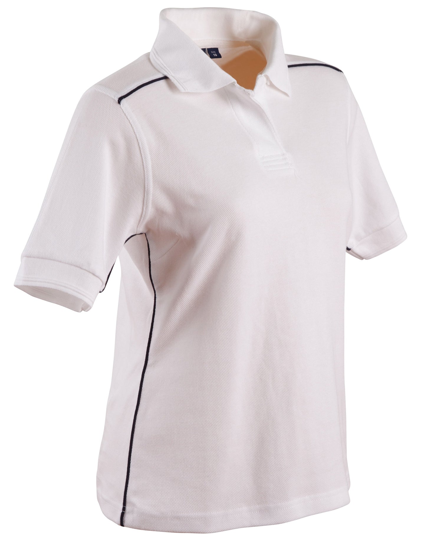 [PS26] ladies' pure cotton contrast piping