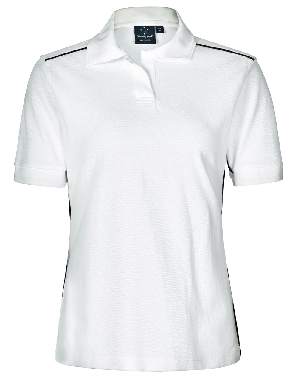 [PS26] ladies' pure cotton contrast piping
