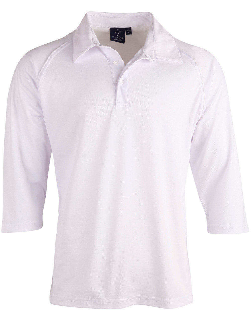 [PS29Q] Mens 3/4 sleeve cricket polo