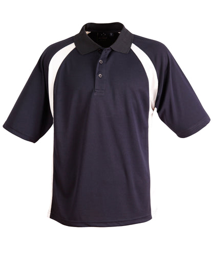 [PS30] Men's CoolDry Micro-mesh Contrast Colour Polo