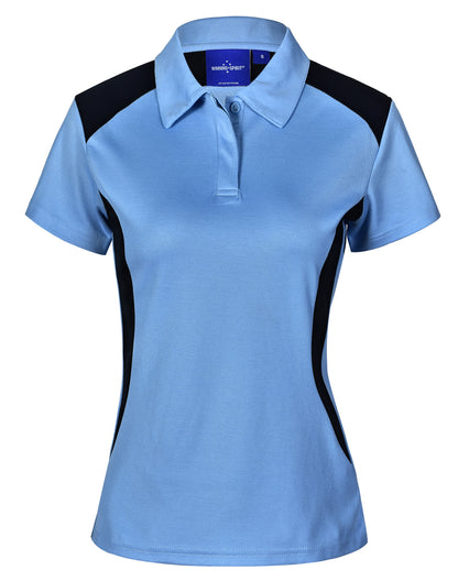 [PS32A] Ladies' Truedry S/S Contrast Polo