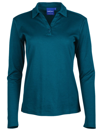 [PS36B] Ladies' Cotton Back Truedry L/S Polo