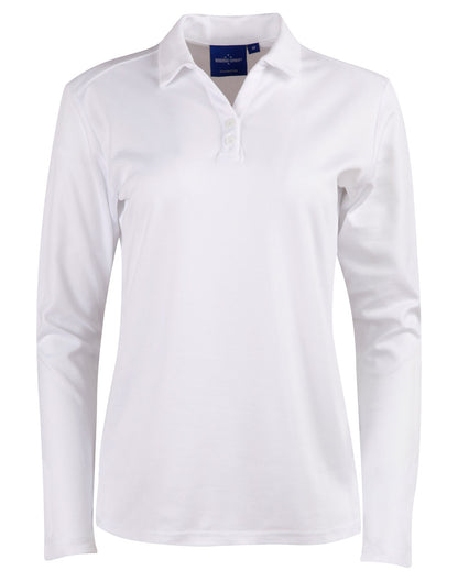 [PS36B] Ladies' Cotton Back Truedry L/S Polo