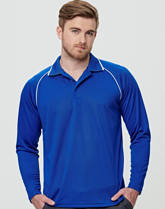 [PS43] Men's cooldry raglan L/S polo
