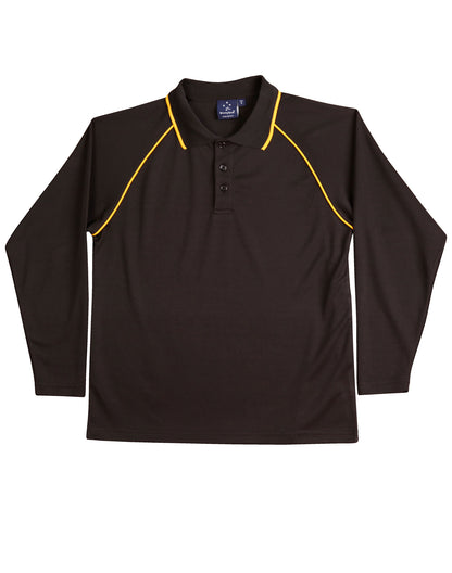[PS43K] Kid's cooldry raglan L/S polo