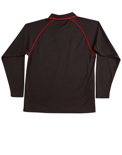 [PS43K] Kid's cooldry raglan L/S polo