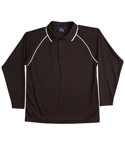 [PS43K] Kid's cooldry raglan L/S polo